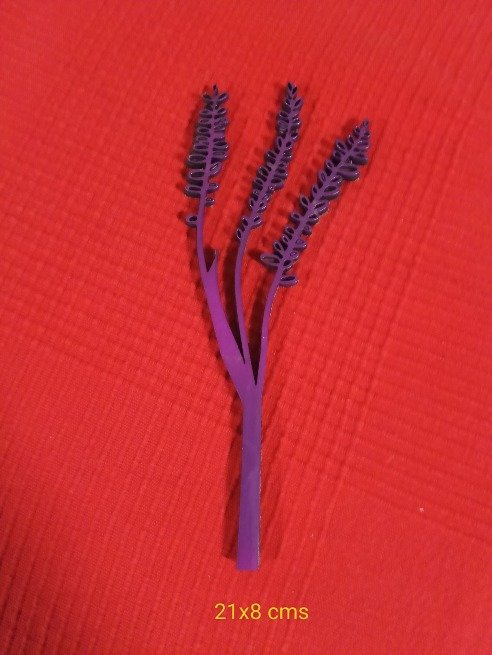 Flor madera lavanda 2 capas