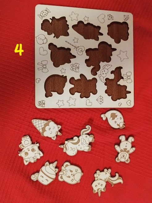 Puzzle madera animales 2
