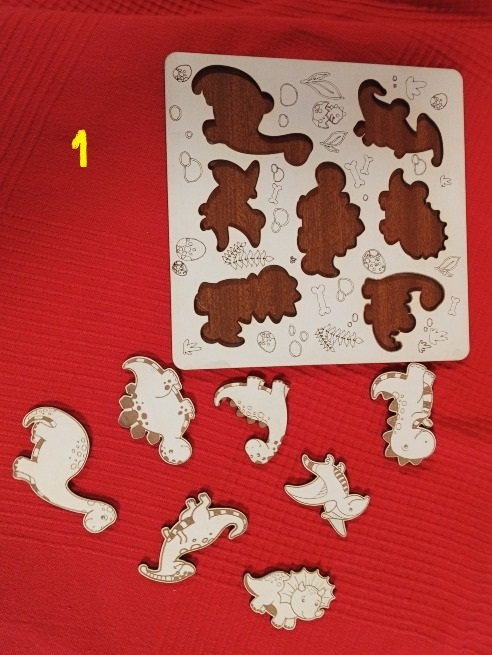 Puzzle madera dinosaurios