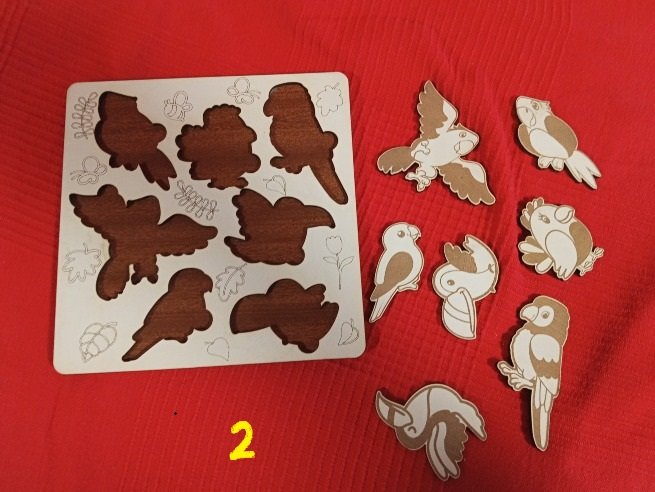 Puzzle madera pajaros 2