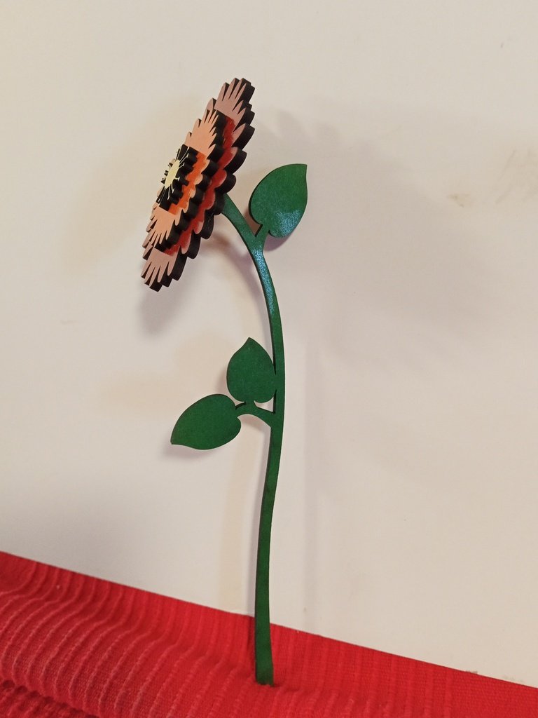 Flor en 4 piezas margarita 2