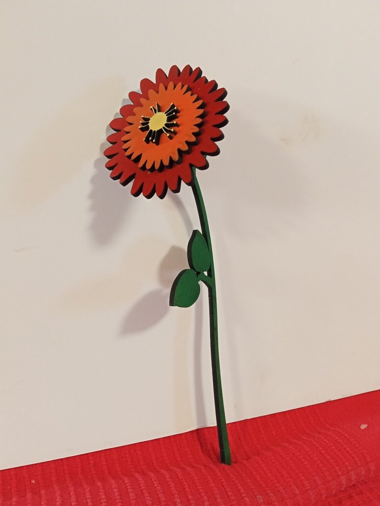 Flor en 4 piezas margarita 3