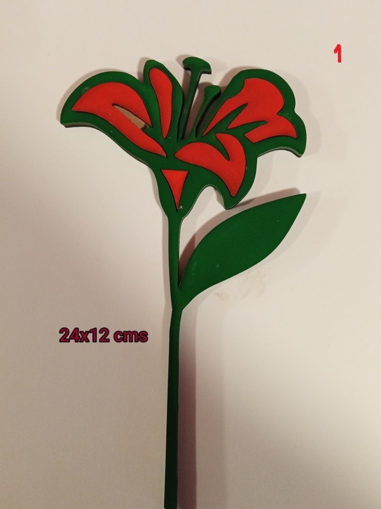 Flores por piezas