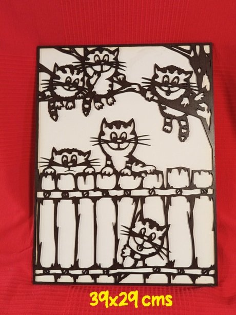 Mural gatitos 2 capas