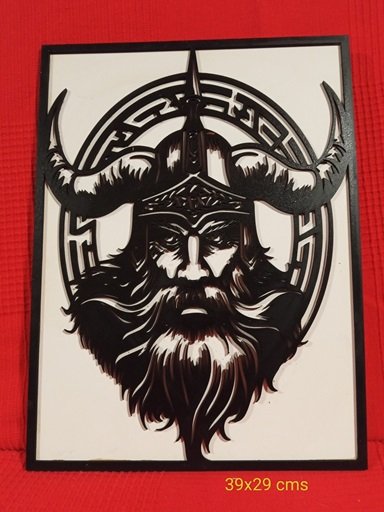 Mural vikingo 2 capas
